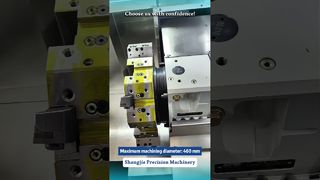 Tokarka CNC ze skośnym łożem 46 typu #cncmill #cnc #maszyna #frezowanie na zimno #fabryka #factoryproducts