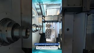 Slant bed CNC lathe#machine #manufacturing #cncmill #cnc #factory #welding #factoryproducts #cnc #