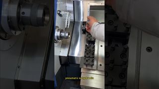 ST 46D slant bed tool turret lathe #cncmill #cnc #cncsoftware #machine #manufacturing #automobile