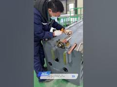 Precision inspection for the installation of gantry machining lead screws #cnc #manufacturing